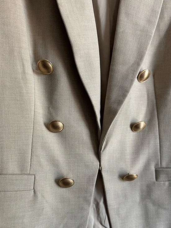 House of Harlow 1960 Double Breast Gold Button Blazer Size Small - Picture 3 of 9